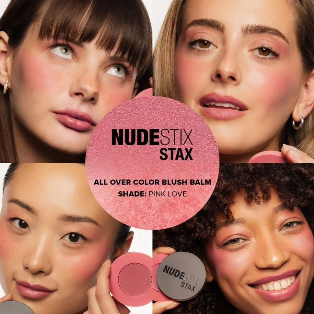 Nudestix Stax All Over Color Blush Balm in Pink Love